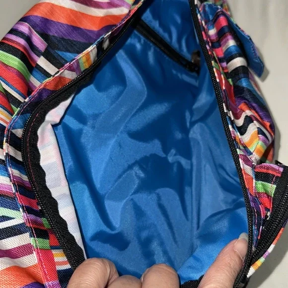 Kavu Red and Pink Backpack Vibrant Geometric Design used ones - Picture 7 of 9